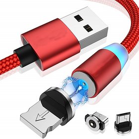Sunnybuy Magnetic USB Charging Cable,Multi 3-in-1 Cable Charger with LED