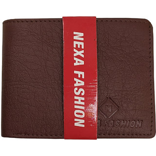                       Nexa Fashion Brown Artificial Leather Wallet                                              