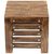 onlinecraft wooden stool (ch1284) brown