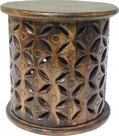onlinecraft wooden stool (1216) brown