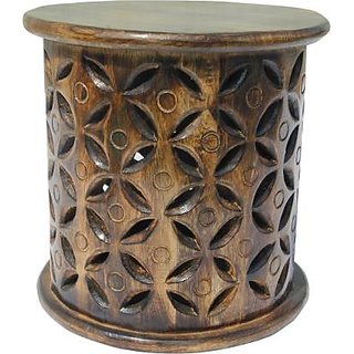                       onlinecraft wooden stool (1216) brown                                              