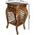 onlinecraft wooden stool (ch1764) brown
