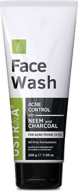 Ustraa Face Wash-Neem  Charcoal-200g