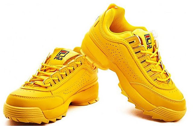 Fila disruptor best sale 2 mens yellow