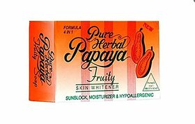 PURE HERBAL PAPAYA SOAP 4IN1 (FRUITY SKIN WHITENER)  (135 g)