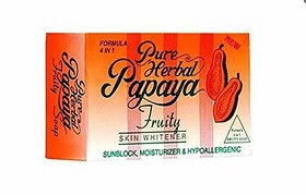 Pure HERBAL PAPAYA FRUITY 4 IN 1 SKIN WHITENING SOAP