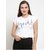 Vivient Women White Meow Printed Crop Top