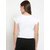 Vivient Women White Meow Printed Crop Top