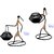 OKYA Table Top Handcrafted Figurine T-Lite Candle Holder, Ideal for Home/Office Decoration, Festival  Party (2 pcs Set)
