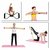 Supertexon 8-Shape Yoga Fitness Workout Toning Resistance Tube Exercise Band for Unisex Made in India Set of 4
