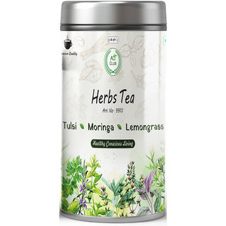                       Agri Club Herbs Tea Tulsi+ Moringa + Lemongrass (50 GM)                                              