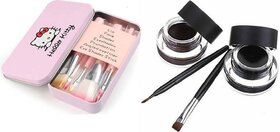 Hello Kitty Soft Makeup Brush Set  (Pack of 7) and music flower  COMBO