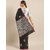 Vastranand Black & Silver-Toned Silk Blend Woven Design Banarasi Saree
