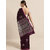 Vastranand Burgundy Silk Blend Woven Design Banarasi Saree