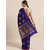 Vastranand Purple Silk Blend Woven Design Banarasi Saree