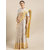 Vastranand Silver-Toned & Yellow Kora Muslin Silk Blend Woven Design Kanjeevaram Saree