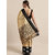 Vastranand Gold-Toned & Black Silk Blend Solid Kanjeevaram Saree