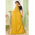 Granthva Fab Designer Yellow Silk Embroidered Saree with Blouse Piece