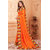 Granthva Fab Designer Orange Silk Embroidered Saree with Blouse Piece