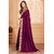 Granthva Fab Designer Purple Silk Embroidered Saree with Blouse Piece