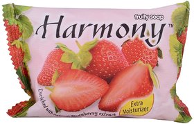 Harmony Strawberry Bath Soap - 75g (Pack Of 3)