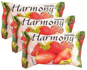 Harmony Strawberry Fruity Soap - 75g (Pack Of 3)