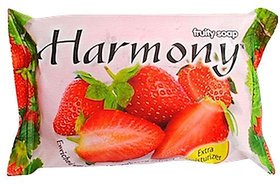 Harmony Fruity Soap Strawberry - 75gm (Pack Of 2)