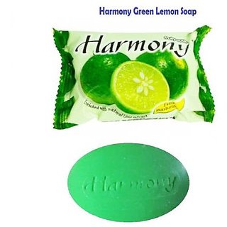                       Harmony Green Lemon Soap For Nourishment And Radiance Skin - 75g                                              