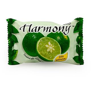                       Harmony Green Lemon Fruity Soap 75g (Pack Of 3)                                              