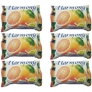                       Harmony Orange Fruity Soap - 75g (Pack Of 6)                                              