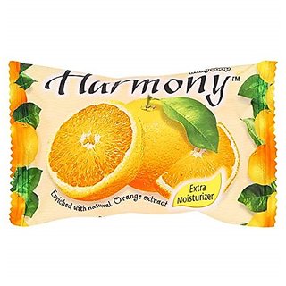                       Harmony Fruity Orange extract Soap - 75g (Pack Of 5)                                              