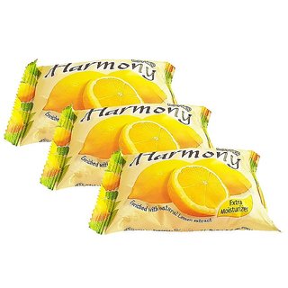                       Harmony Lemon Fruity Soap - 75g (Pack Of 3)                                              
