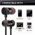 Lazywindow Sports Magnetic Wireless Bluetooth Earphone for Calling with Built-in Mic
