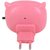 Aseenaa LED Night Lamp of Lucky Owl Shape with On-Off Switch  Colour  Pink  Set of 1  Energy Saving Light Lamp