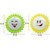 Aseenaa LED Night Lamp of Sunflower Emoji Combo with On-Off Switch  Colour  Green And Yellow  Set of 2