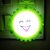 Aseenaa LED Night Lamp of Sunflower Emoji with On-Off Switch  Colour  Green  Set of 1  Energy Saving Light Lamp