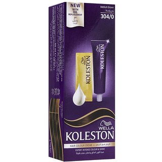 Wella Koleston Hair Color Creme, 304/0, Medium Brown