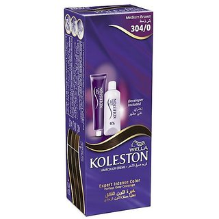 Wella Koleston Color Cream Semi-Kit - Medium Brown 304/0