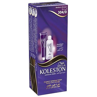 Wella Koleston Color Cream Semi-Kit - Medium Brown 304/0