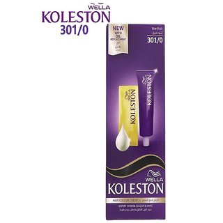                       Wella Koleston Hair Colour Creme 301/0 Blue Black-50ml                                              