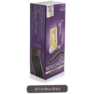                       Wella Koleston Color Cream Semi-Kit, 301/0 Blue Black                                              
