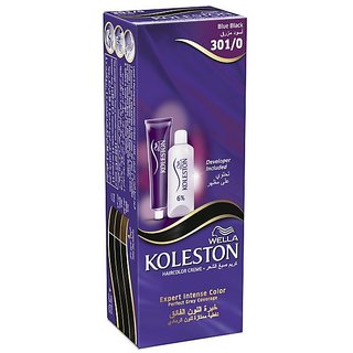 Wella Koleston Color Cream Semi-Kit - Blue Black 301/0 Wella Koleston Color Cream Semi-Kit - Blue Black 301/0
