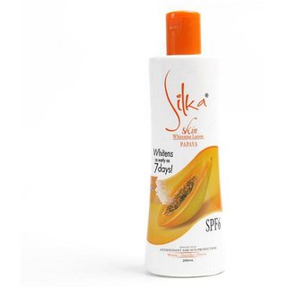                       Silka skin whitening papaya Body Lotion 200ml (Pack Of 2)                                              