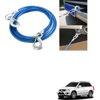 Auto Addict Car Towing Rope Heavy Duty Car Emergency Tow Cable 5 Ton 10 mm For Maruti Suzuki Grand Vitara