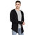 MEN'S COTTON BLACK THUMBHOLE HOODED SHRUG