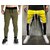 Ruggstar branded Dry-fit trackpant for men (Olive Black Belt+White Yellow Black New)