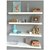 onlinecraft wooden wall shelf 4 white  (ch2474)