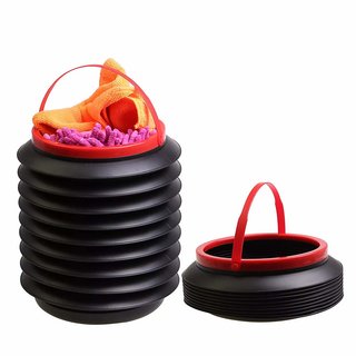Foldable Mini Plastic Storage Bucket / Waste Container / Water Bucket / Ice Bucket / Ashtray / Coin Container