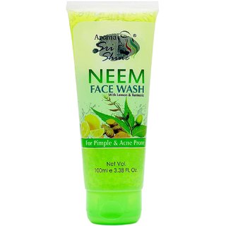 Saarvasri Neem Face Wash with lemon and turmeic for acne prone skin