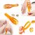 Gola International Acupressure Dual Roller Finger Massage Stick Plastic Manual Massager ( Multicolour)